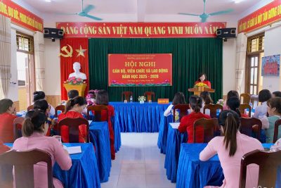 Trường mầm non Đức Lý xã Nam Xang tổ chức hội nghị viên chức và lao động năm học 2025-2026