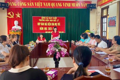 Trường MN Đức Lý xã Nam Xang tổ chức họp Ban Đại diện cha mẹ trẻ đầu năm học 2025-2026