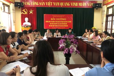 Trường Mầm non Đức Lý tổ chức : “Bồi dưỡng hướng dẫn xây dựng và thực hiện kế hoạch giáo dục cá nhân cho trẻ em khuyết tật lứa tuổi mầm non học hòa nhập trong cơ sở giáo dục mầm non”